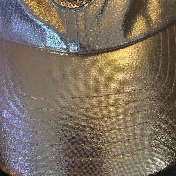 Disney Parks Mickey Mouse Rose Gold Sequin Adult Baseball Cap - Picture 3 of 11